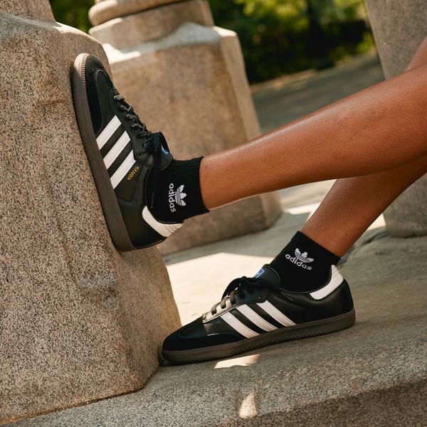 Womens adidas Samba OG Athletic Shoe - Core Black / Cloud White / Clear Granite Product Image