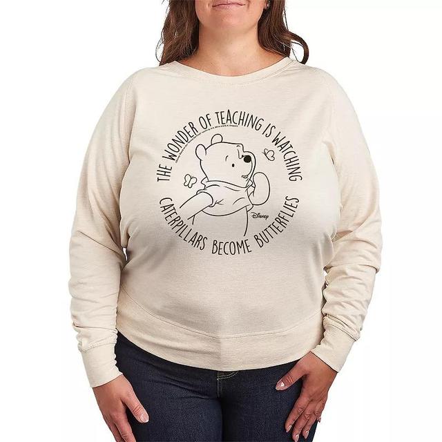 Disneys Winnie The Pooh Teaching Lightweight French Terry Sweatshirt, Womens Product Image