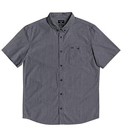 Quiksilver Short-Sleeve Winfall Soft Textured Button Down Shirt Product Image