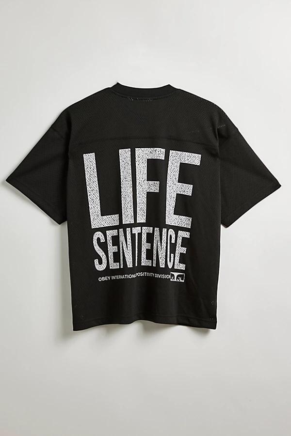 OBEY UO Exclusive Life Sentence Mesh Tee Mens at Urban Outfitters Product Image