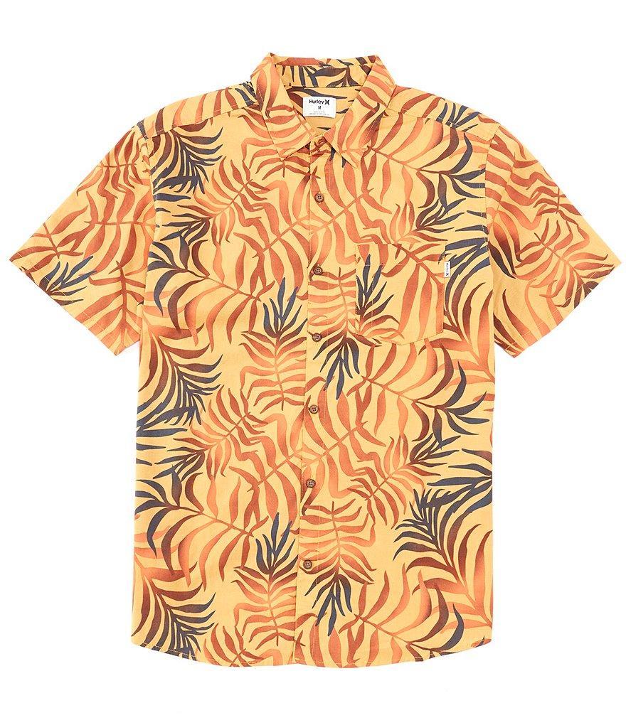 Hurley One & Only Lido Tropical Print Short Sleeve Woven Shirt Product Image