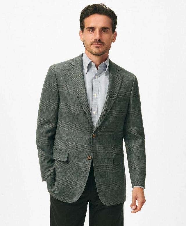 Traditional Fit Checked Sport Coat in Hopsack Wool Product Image