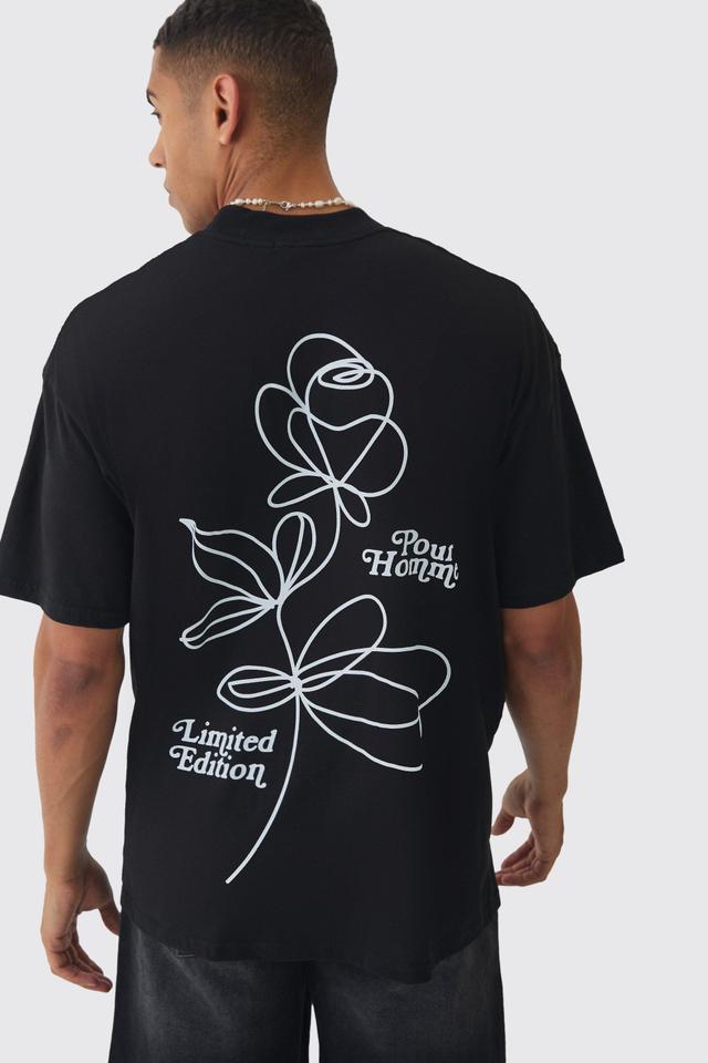 Oversized Official Floral Print T-shirt | boohooMAN USA Product Image