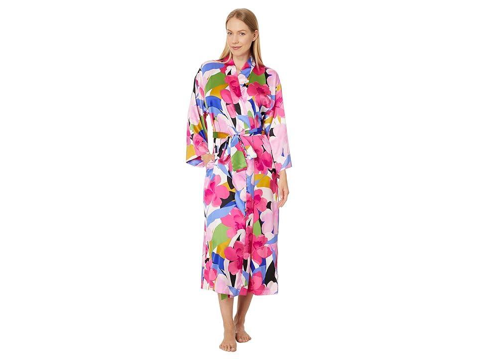 N by Natori Bonita - Satin 49 Robe Multi) Women's Robe Product Image