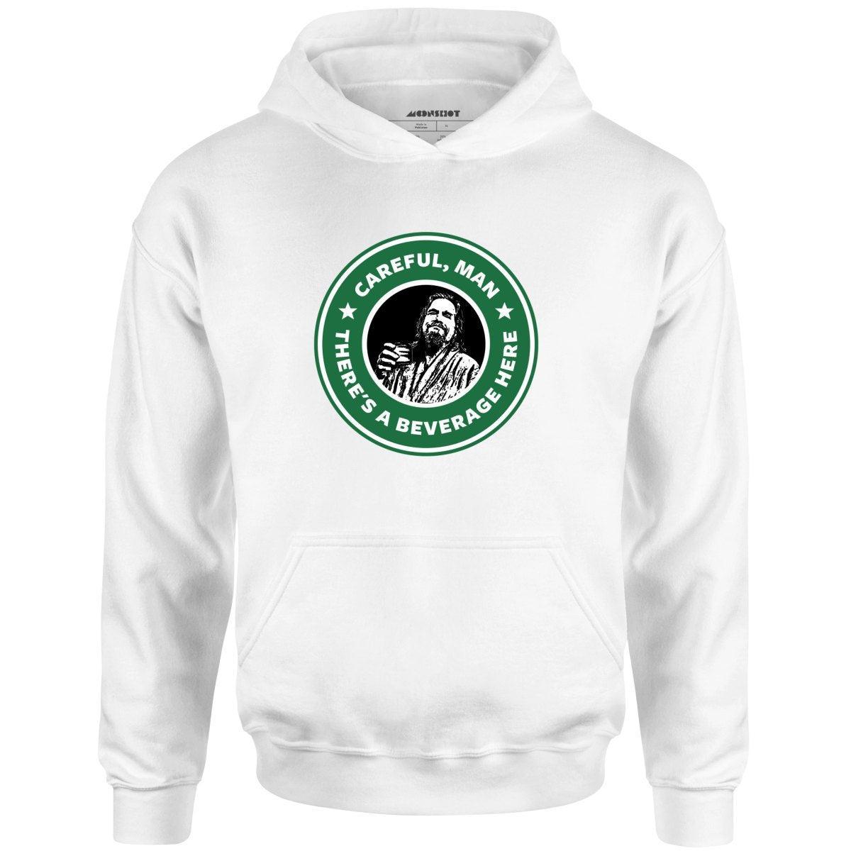 Lebowski - Careful, Man - There's a Beverage Here - Unisex Hoodie Male Product Image