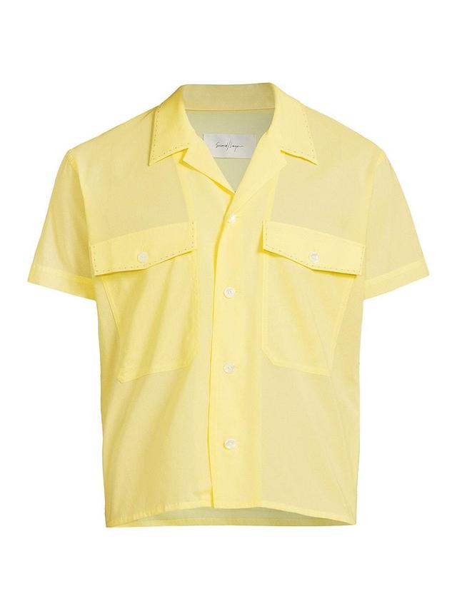 Mens Cotton-Blend Boxy Camp Shirt Product Image