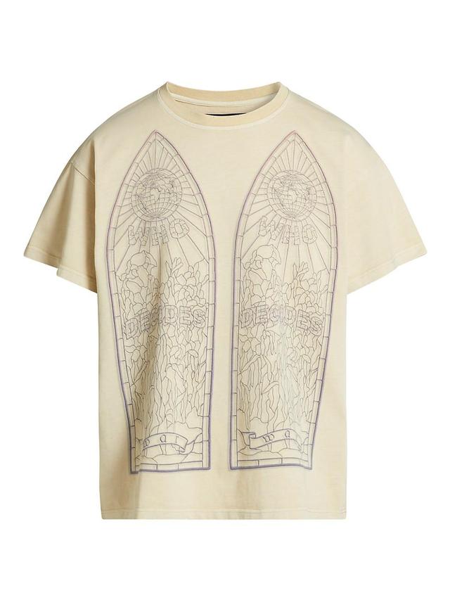 Mens Graphic Cotton T-Shirt Product Image