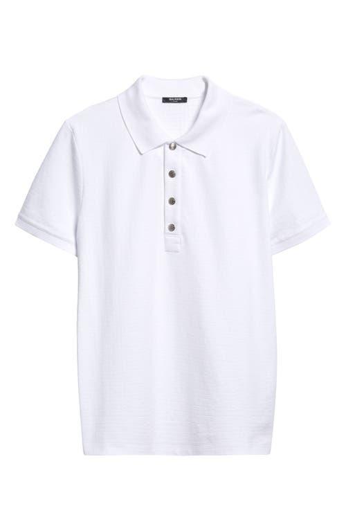 Mens Monogram Pique Polo Shirt Product Image