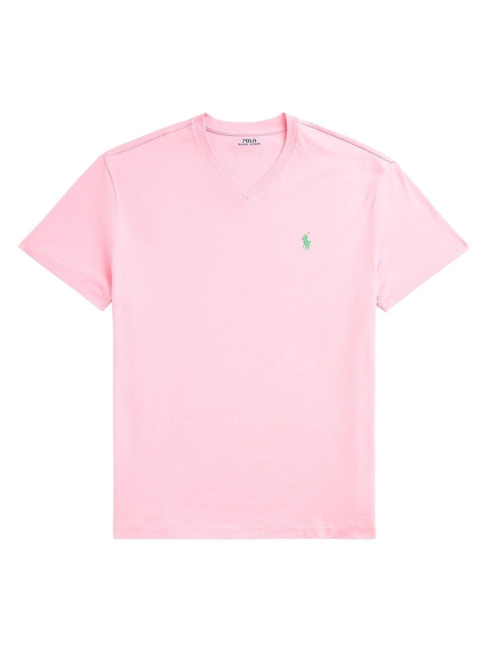 Men's Classic-fit Jersey V-neck T-shirt In Garden Pink Product Image