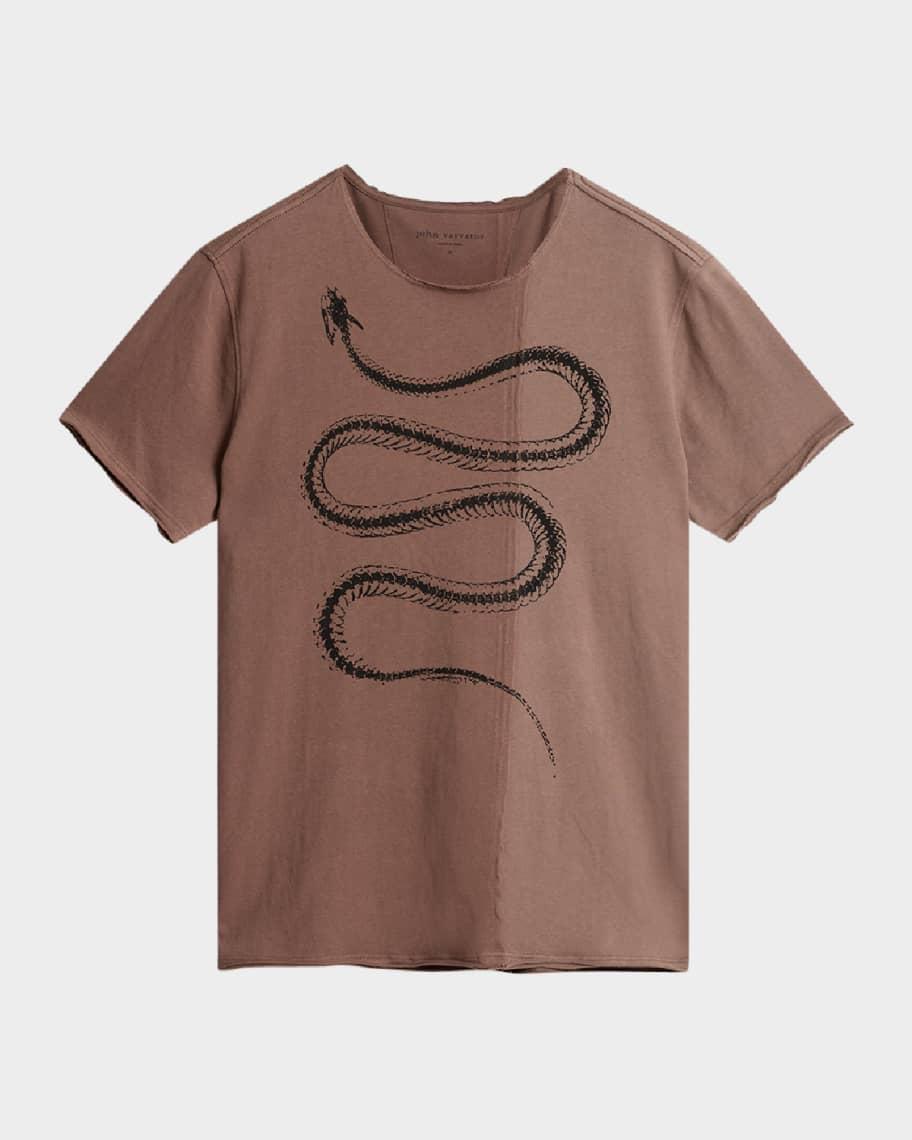 Men's Raw-Edge Snake Bones T-Shirt Product Image