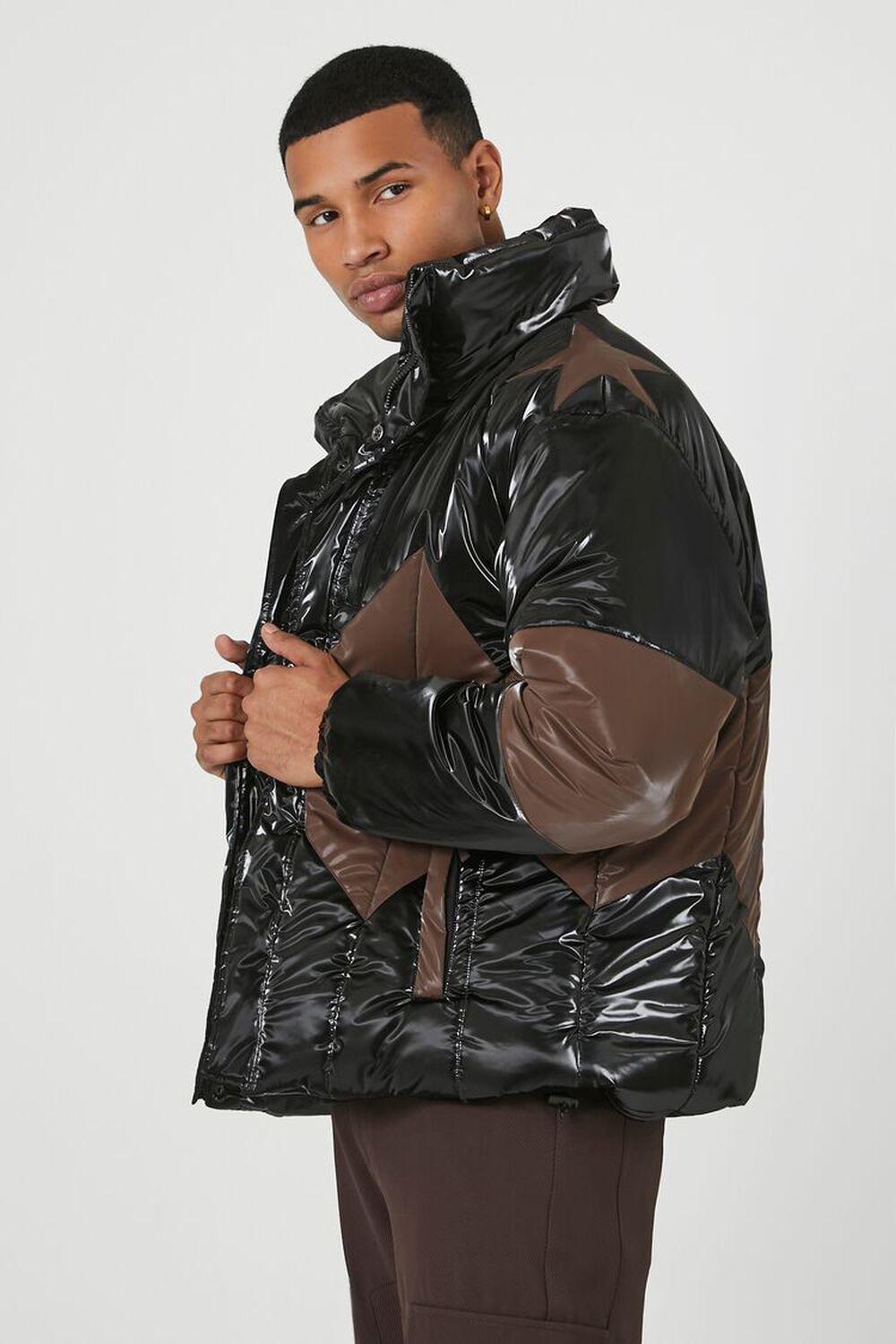 Faux Patent Leather Puffer Jacket | Forever 21 Product Image