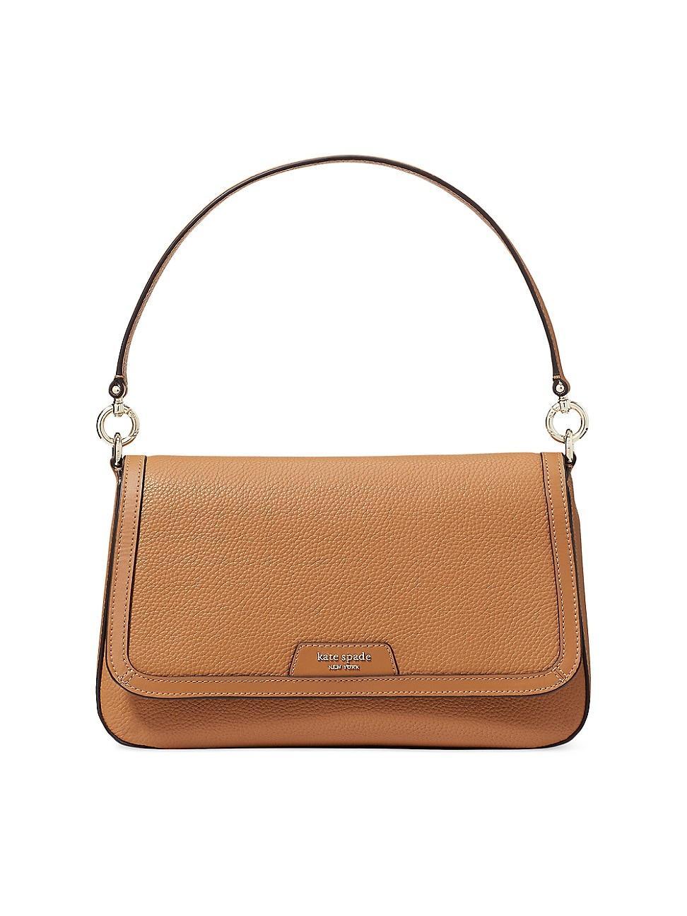 Womens Hudson Pebbled Leather Shoulder Bag Product Image