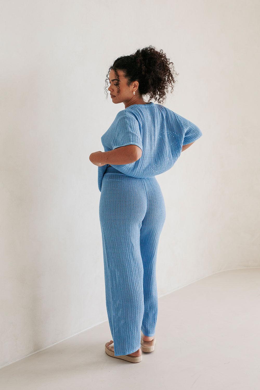 Zayna Pants - Blue Product Image