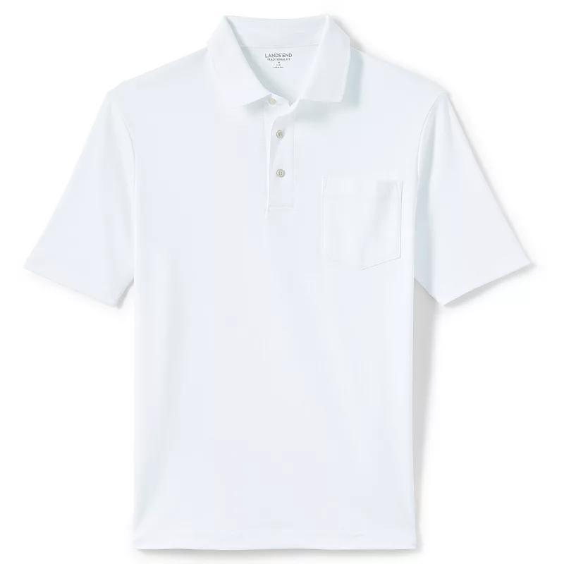 Big & Tall Lands End Supima Polo, Mens Radiant Blue Product Image