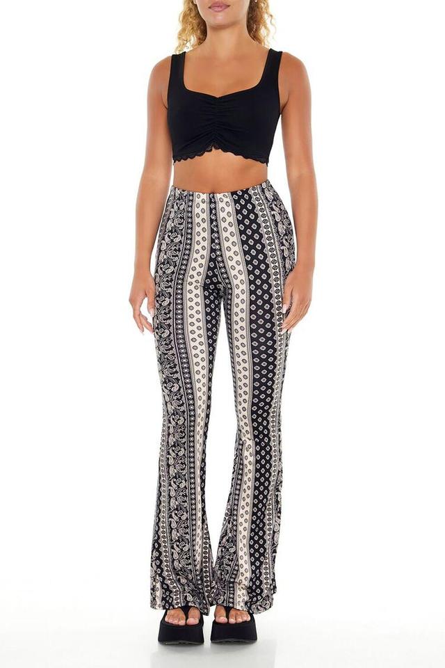 Ornate Print Flare Pants | Forever 21 Product Image