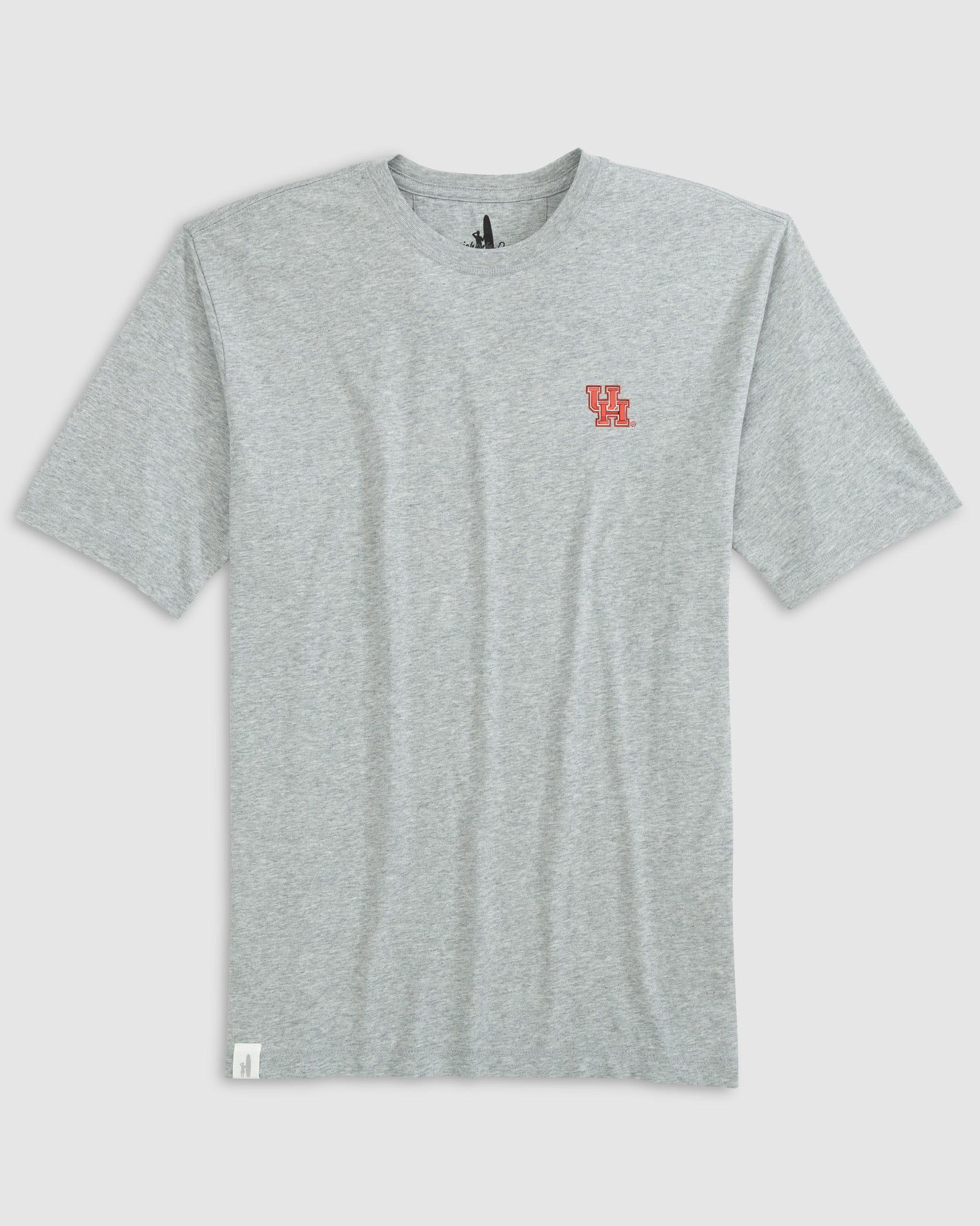 University of Houston Heathered Spencer Cotton T-Shirt Male Product Image