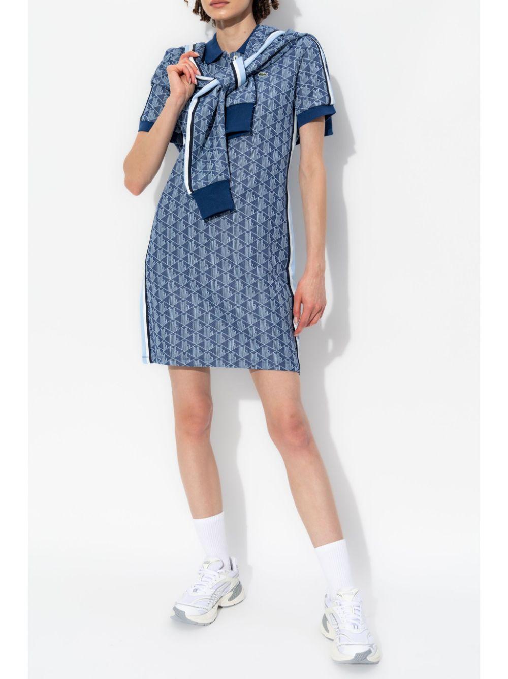 monogram-jacquard polo dress Product Image