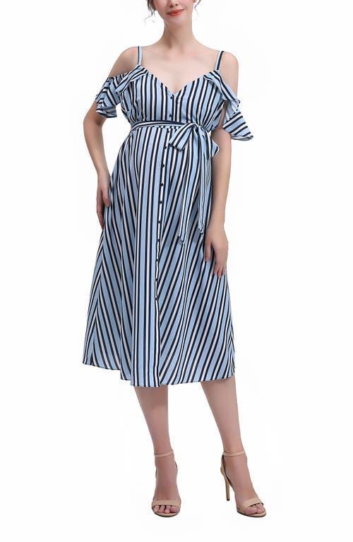 Kimi and Kai Hayley Cold Shoulder Maternity/Nursing Sundress Product Image