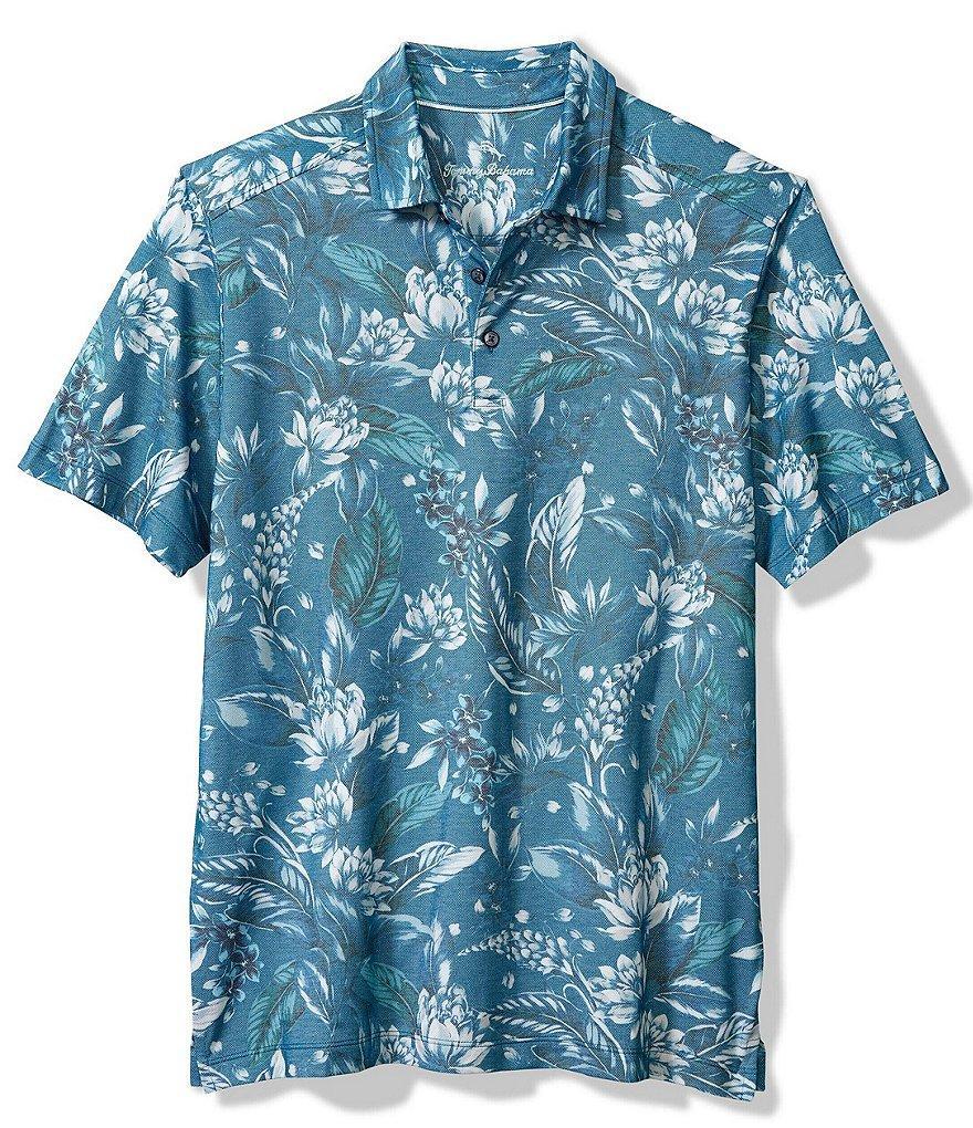 Tommy Bahama Midnight Excursions Short Sleeve Polo Shirt Product Image