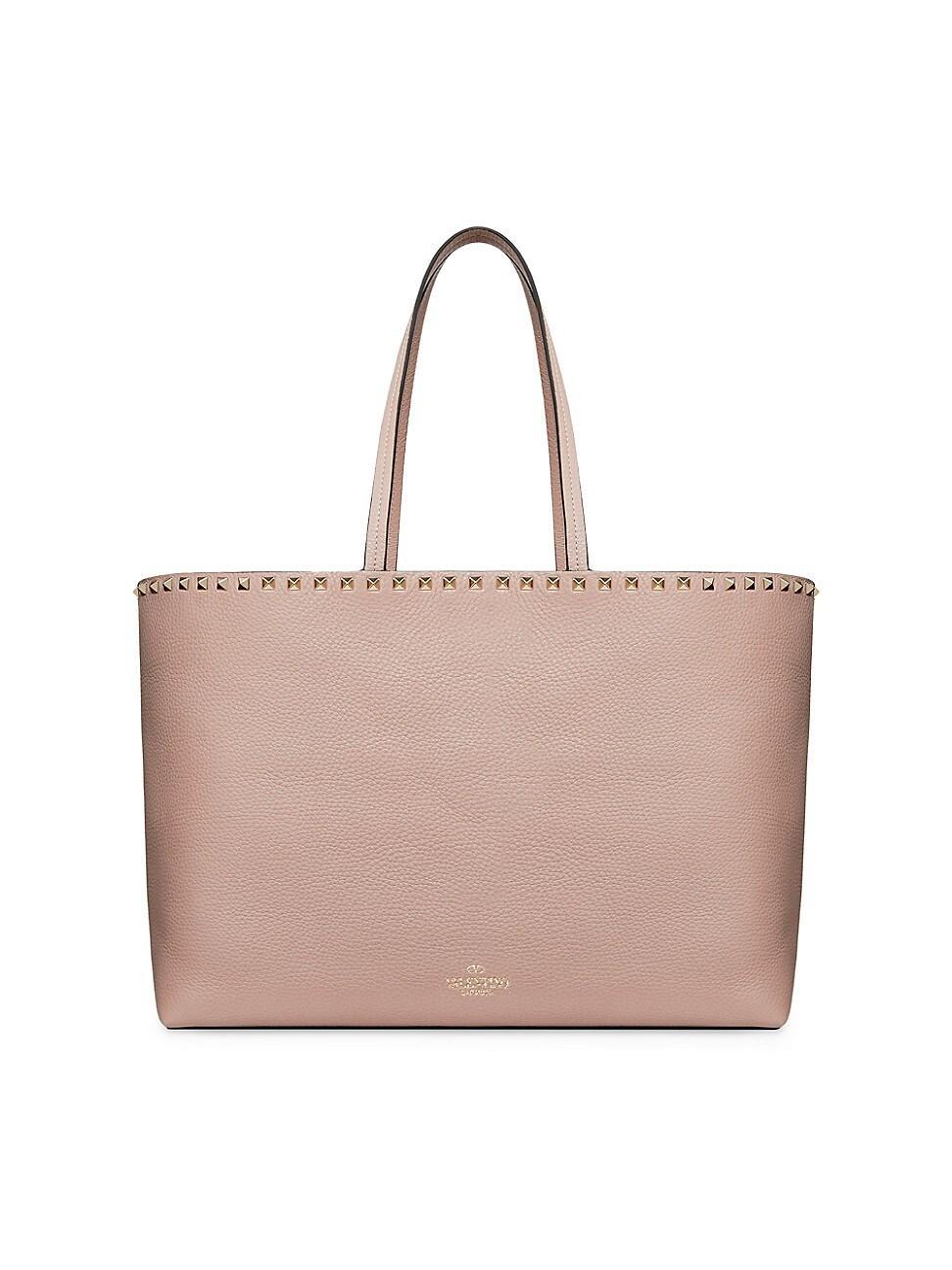 Womens Rockstud Grainy Calfskin Tote Bag Product Image