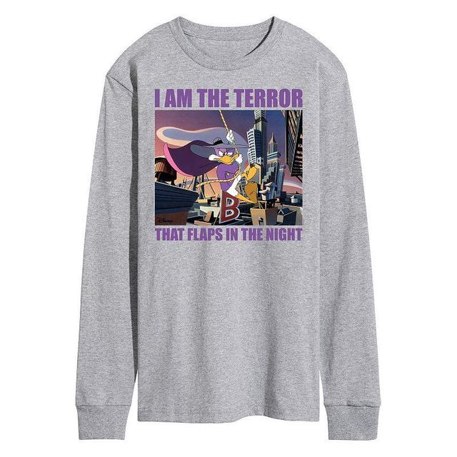 Disneys Darkwing Duck Mens Terror Long Sleeve Graphic Tee Product Image