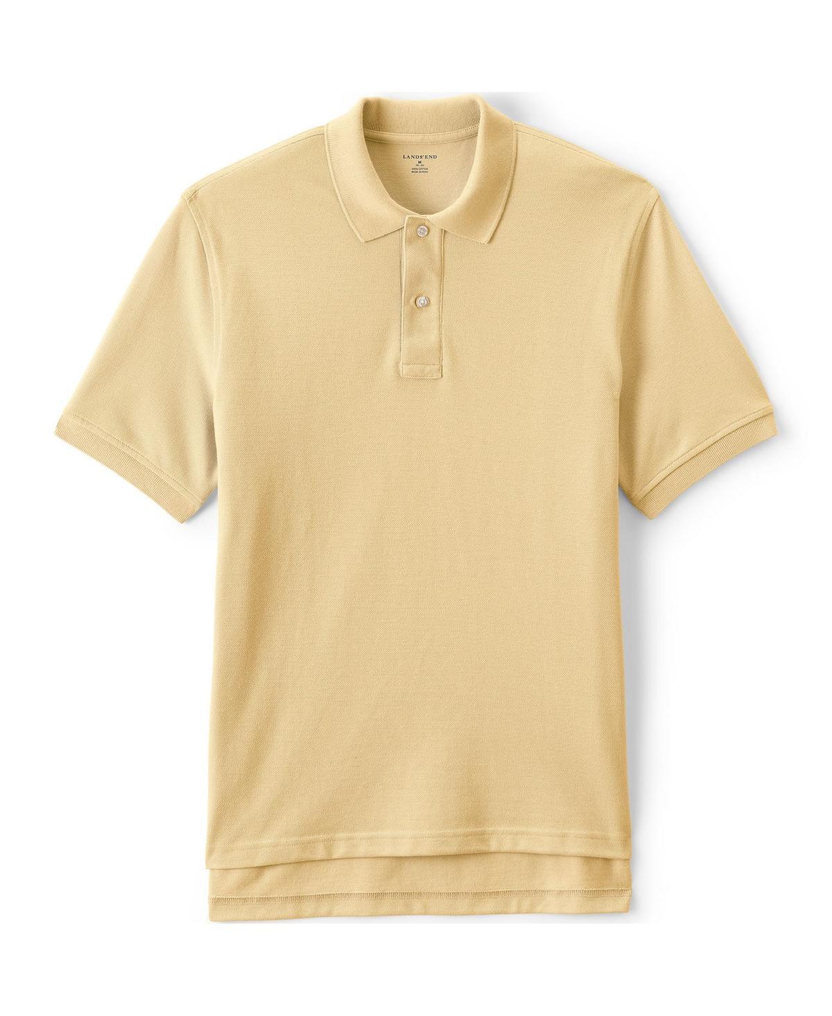 Lands End Mens School Uniform Short Sleeve Mesh Polo Shirt Product Image