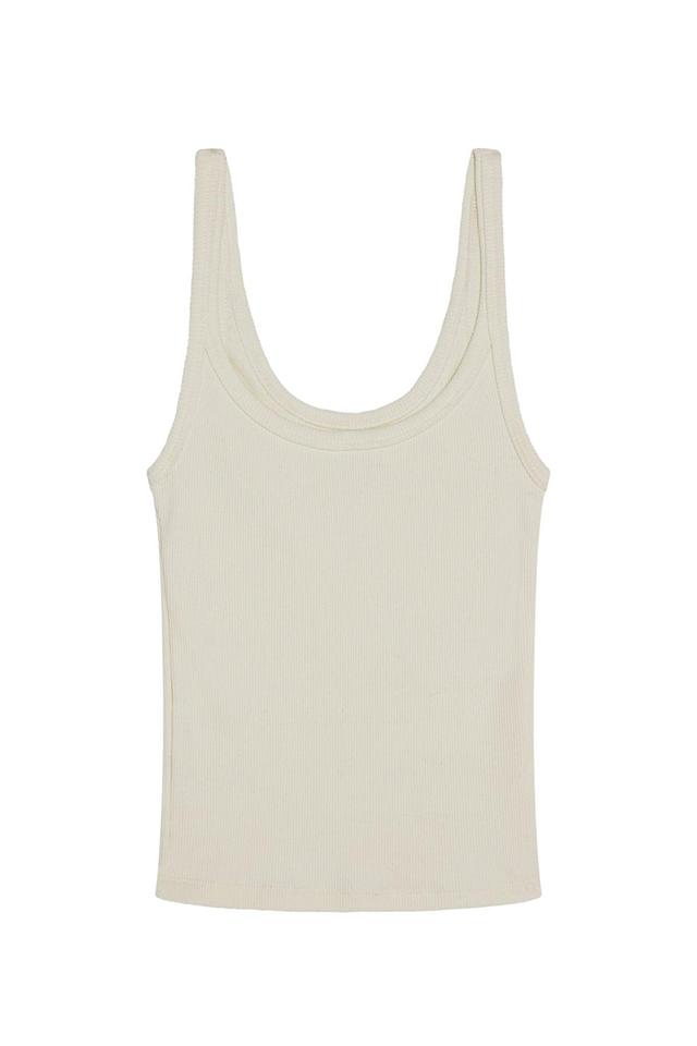 Devin Tank - Ivory Rib Product Image