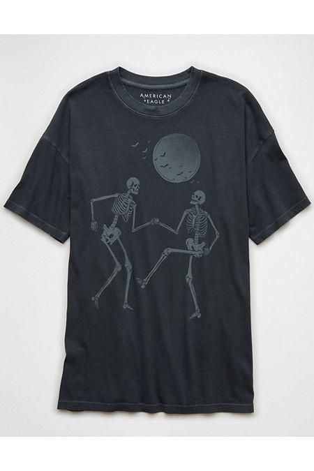 AE Halloween Skeleton Graphic T-Shirt Women's Product Image