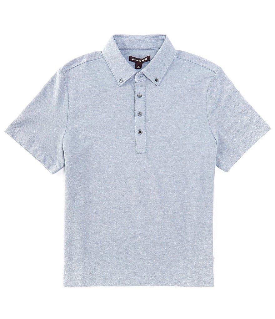 Michael Kors Oxford Pique Short Sleeve Polo Shirt Product Image