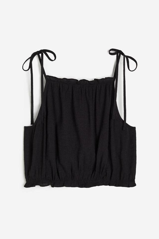 Tie-strap Ruffle-trimmed Top Product Image