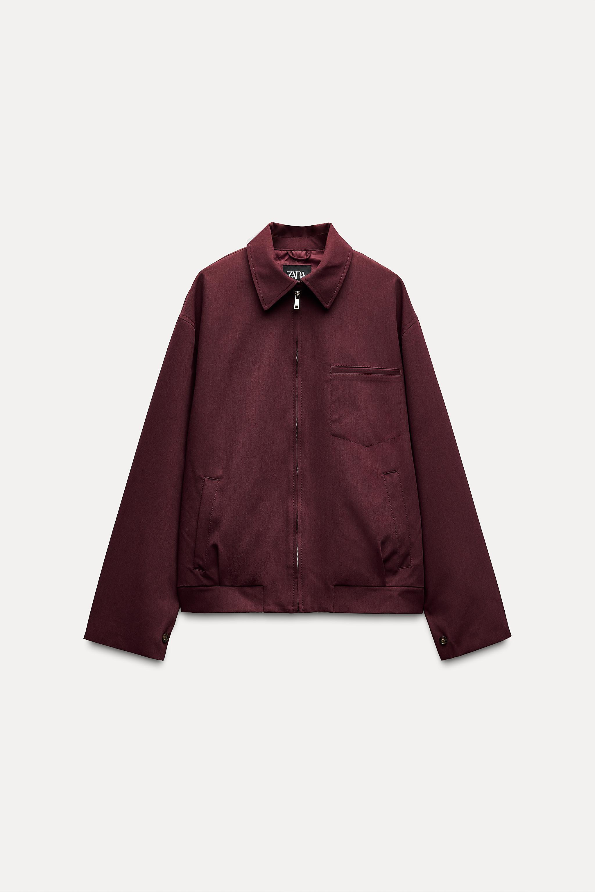 ZIPPERED POCKET BOMBER JACKET Product Image