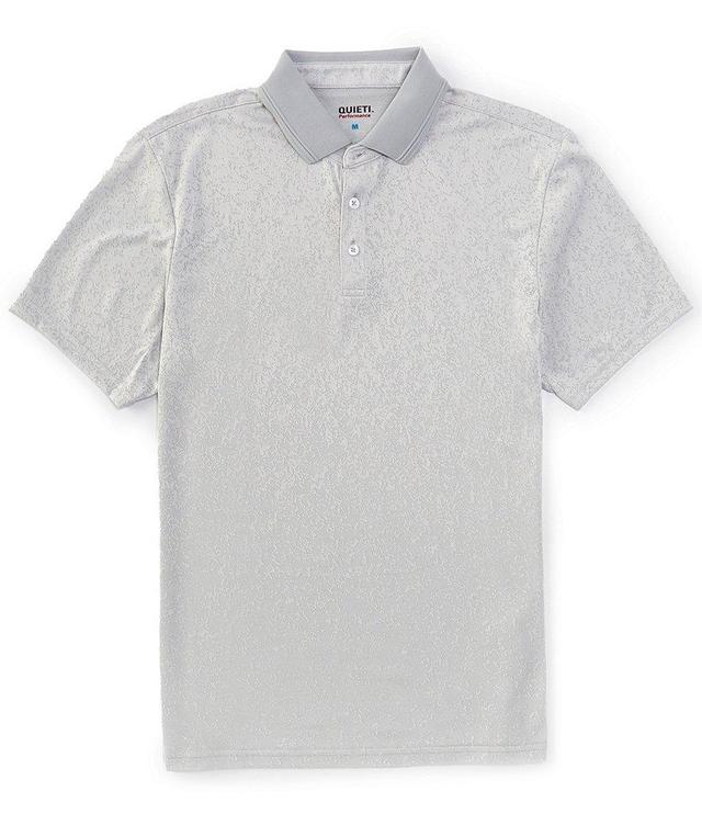 Quieti Jacquard Short Sleeve Polo Shirt Product Image