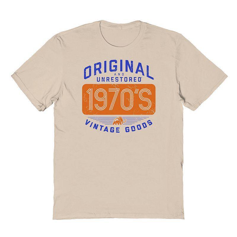 Mens Built in The Seventies Graphic Tee Brown Product Image