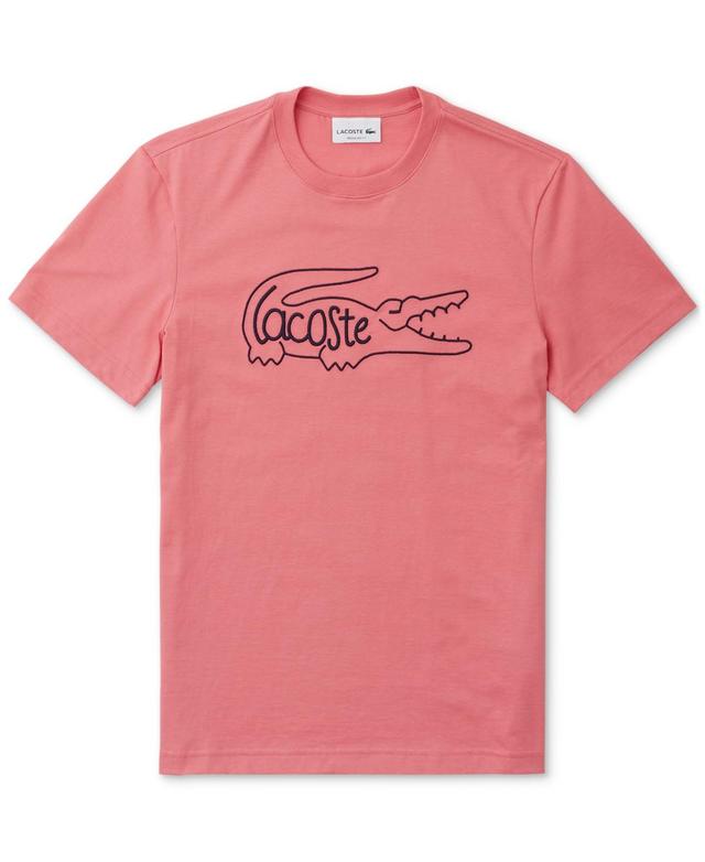 Lacoste Mens Lifestyle Crewneck Logo Graphic T-Shirt, Created for Macys Product Image