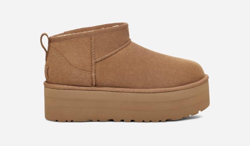 UGG Classic Ultra Mini Platform Suede Booties Product Image