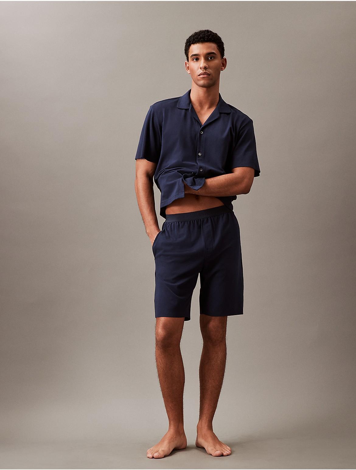 Calvin Klein Mens CK Black Sleep Shorts - Blue - XL Product Image