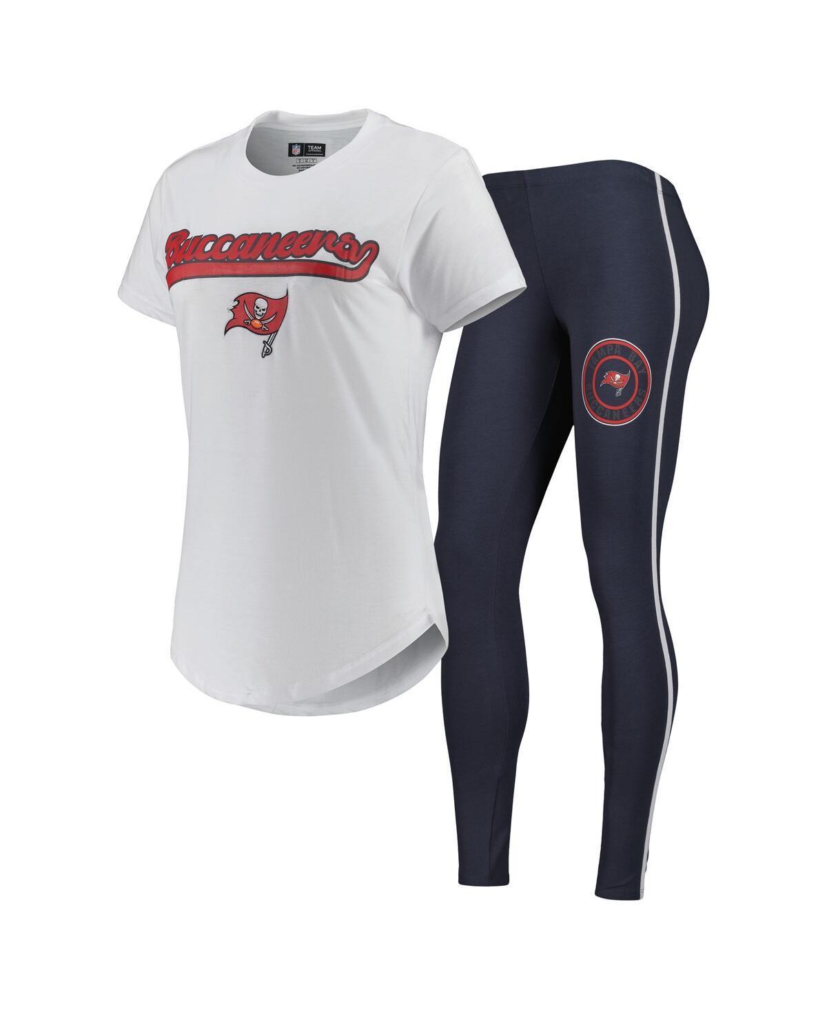 Womens Concepts Sport White Tampa Bay Buccaneers Sonata T-shirt and Leggings Sleep Set - White product image