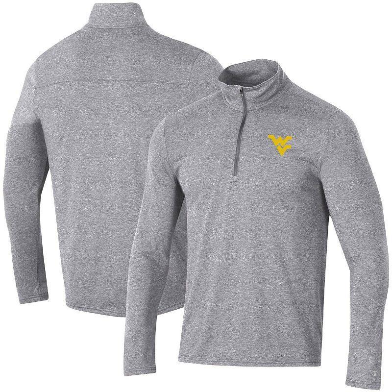 Mens Champion Heathered Gray West Virginia Mountaineers Field Day Team Quarter-Zip Jacket Product Image