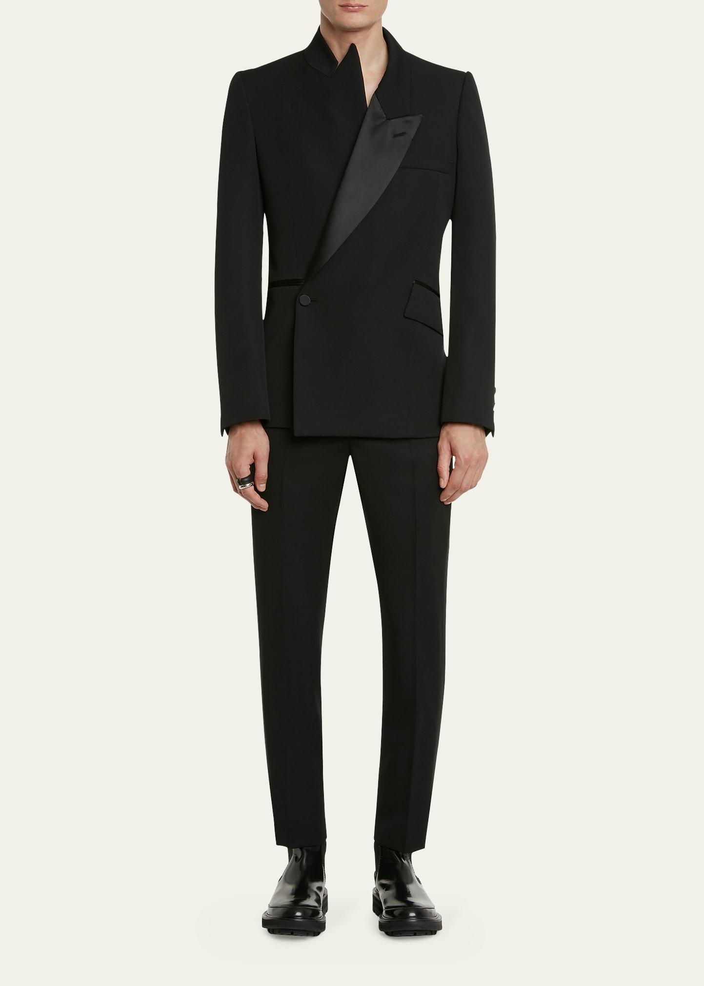 Mens Grain de Poudre Slim Tuxedo Pants Product Image