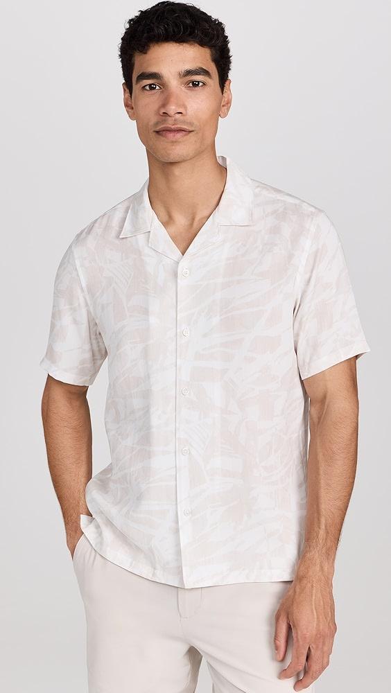 Theory Irving Printed Linen Shirt | Shopbop Product Image