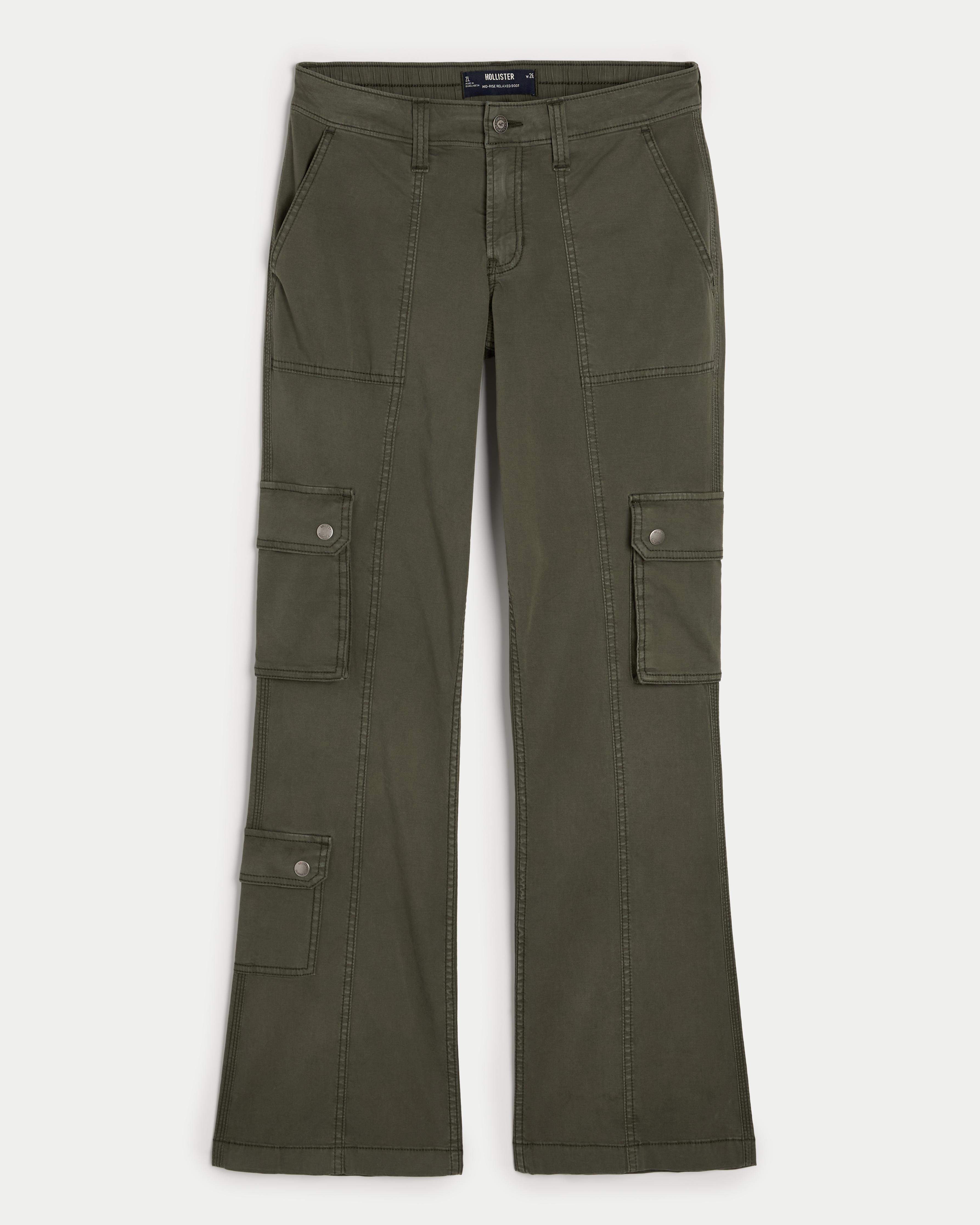 Mid-Rise Relaxed Boot Cargo Pants product image