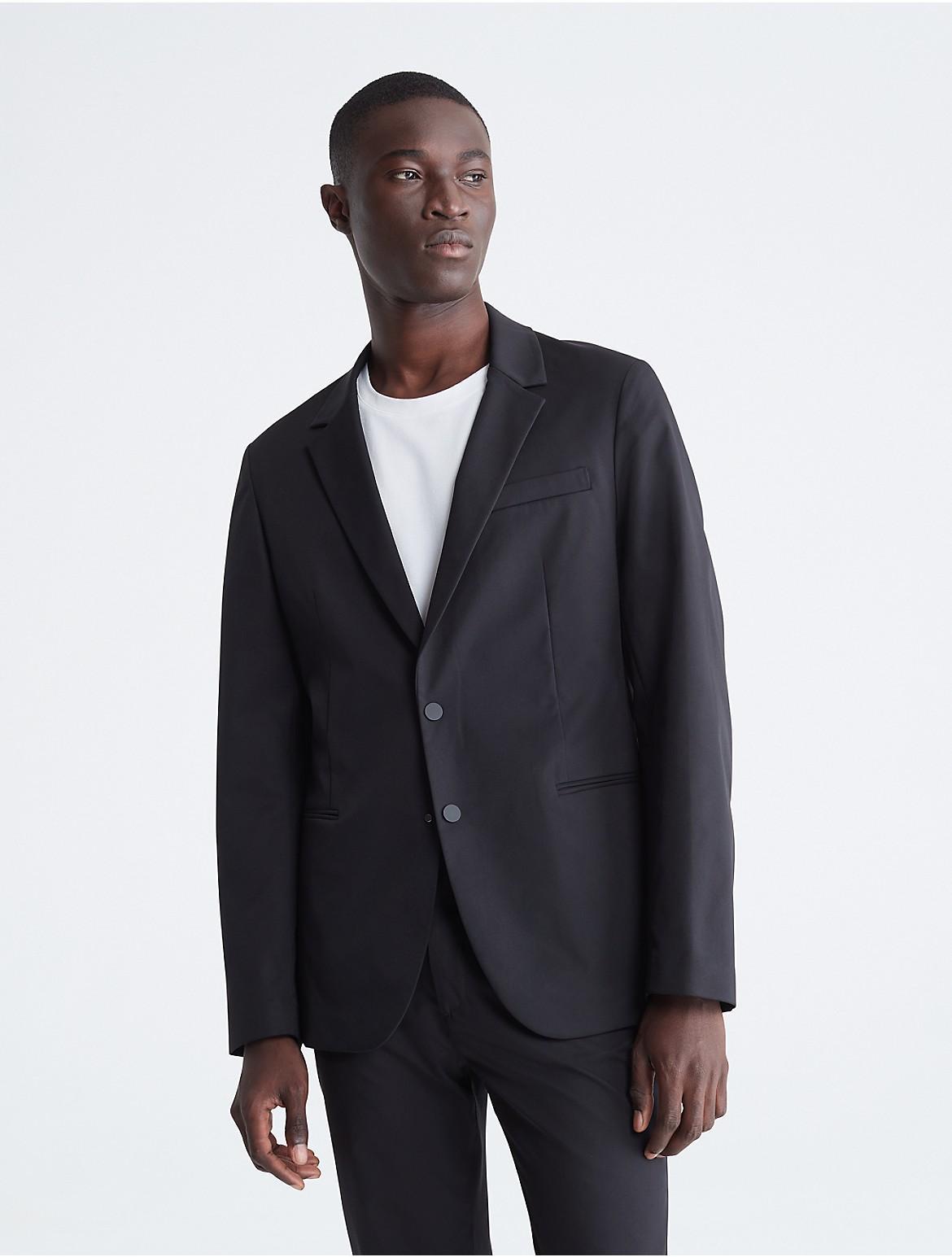 Calvin Klein Mens Tech Move Slim Blazer - Black - XS Product Image