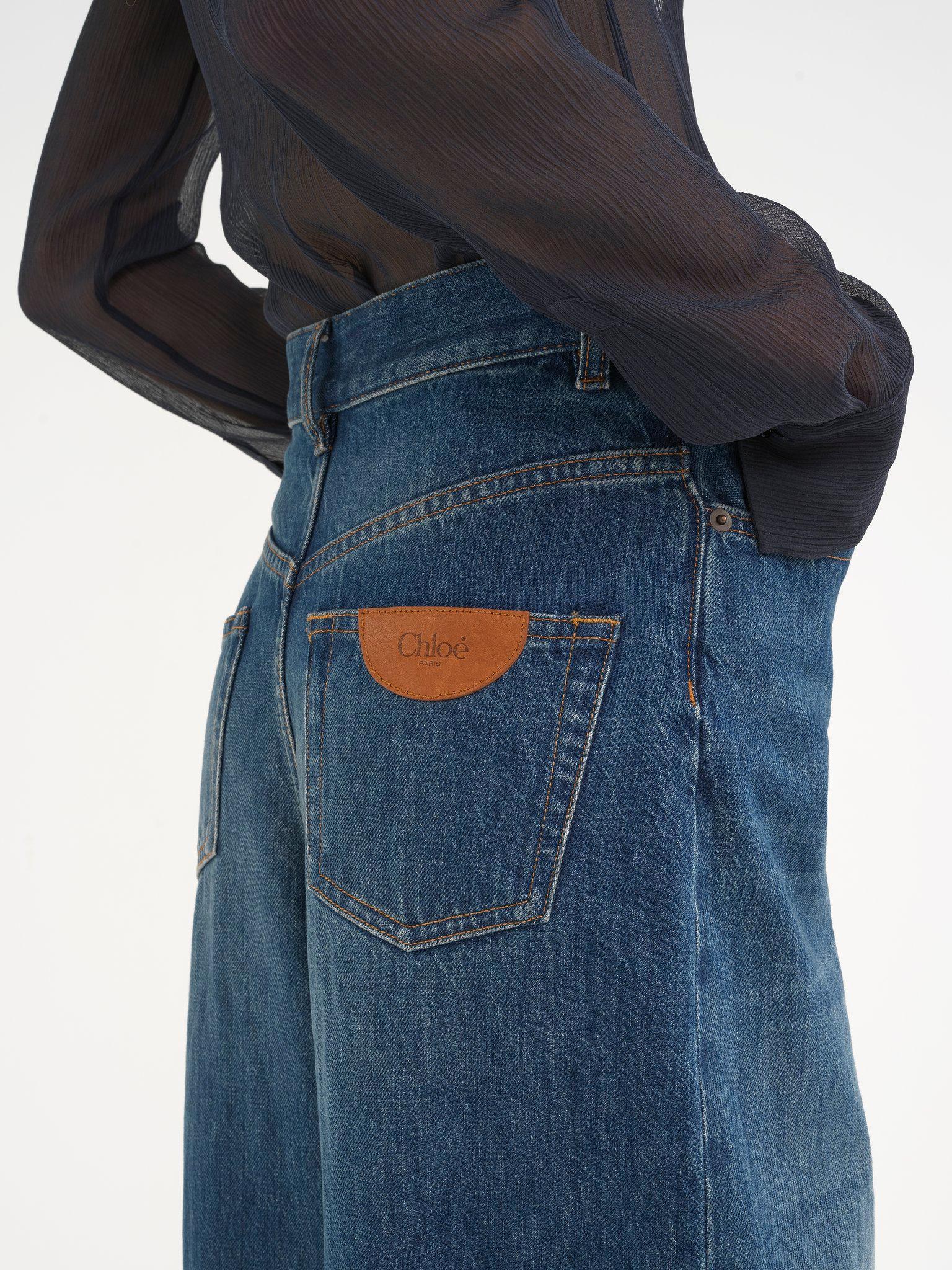 Wide-leg jeans in denim Product Image