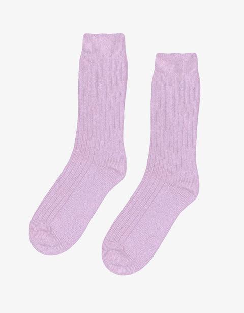 Merino Wool Blend Sock - Soft Lavender Product Image