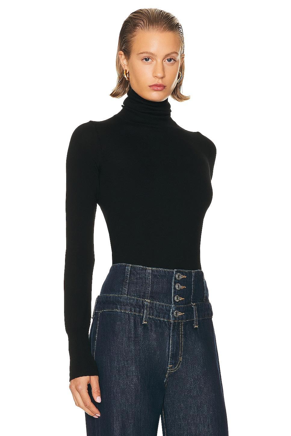 GRLFRND Merino Wool Turtleneck Sweater in Black. - size XXS (also in L, M, S, XL, XS) Product Image