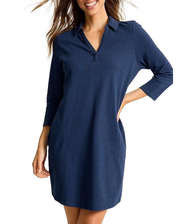 Tommy Bahama Ashby Isles Jersey Collared V-neck Pocketed Dress Product Image