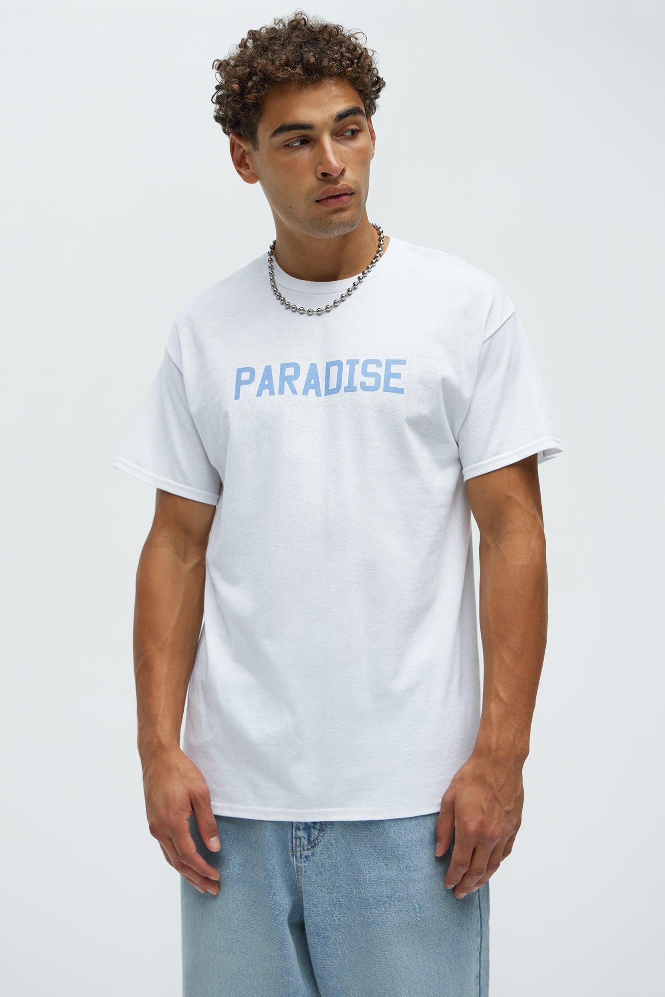 Paradise Bloom Short Sleeve Tee - White Product Image