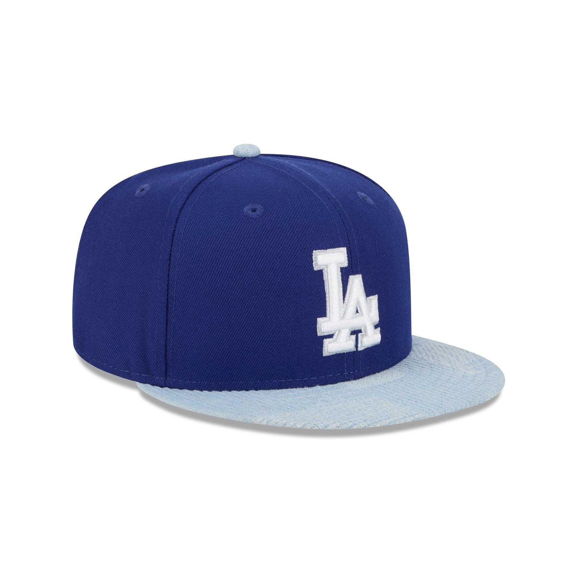 Los Angeles Dodgers Patch Denim 59FIFTY Fitted Hat Male Product Image