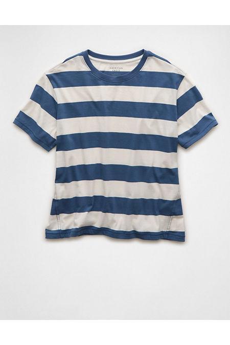 AE Cropped Striped T-Shirt Women's Product Image