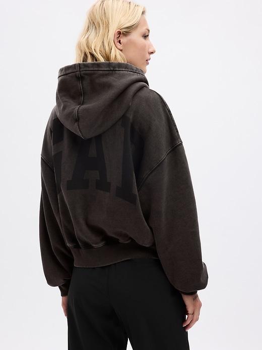 Arch Logo Cropped Hoodie Product Image